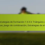 Estrategias de Formación 1-3-3-3: Triángulos de ataque, Juego de combinación, Estrategias de enlace